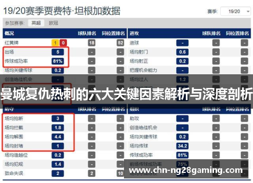 曼城复仇热刺的六大关键因素解析与深度剖析